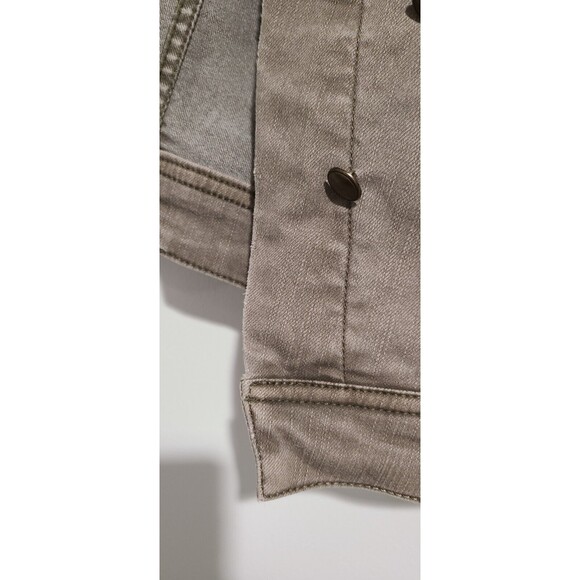 BKE Womens Asymmetrical Sleeveless Jacket Size S Gray Vest Detachable Hood - Picture 12 of 12